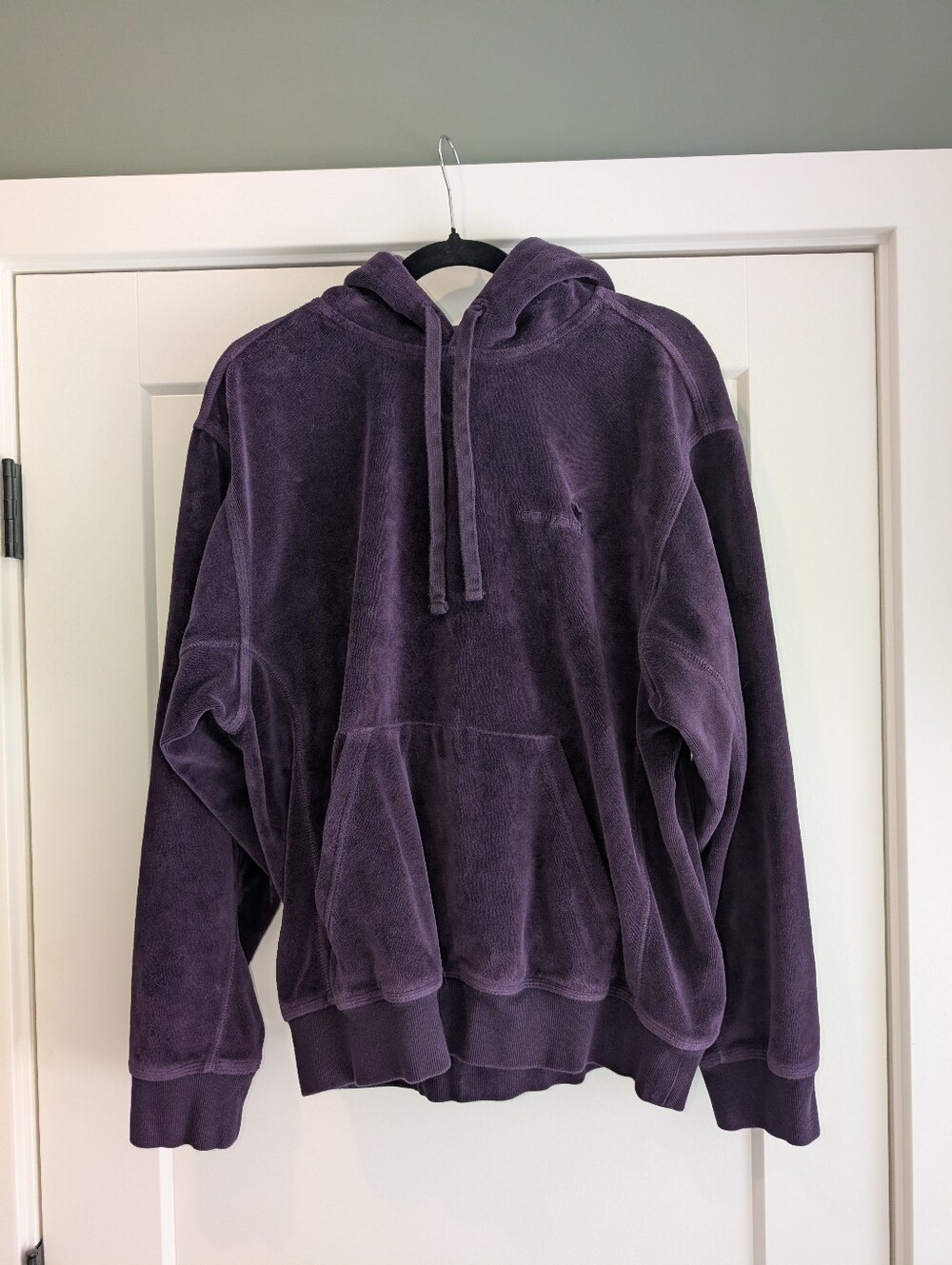Carhartt WIP Dark Plum Purple Hooded United Script Sweatshirt